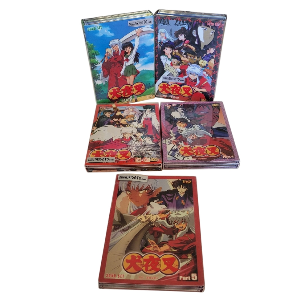 Inuyasha Anime DVD Set Parts 1-5 English Subtitles